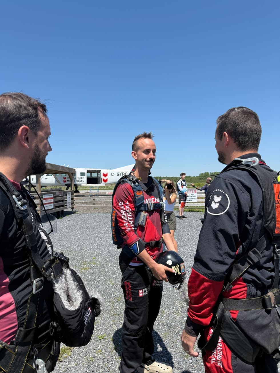 Skydiving prep